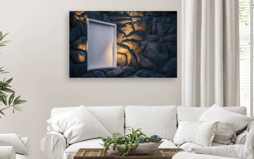 A captivating serene image of a large blank white by Gabriela Ghita
