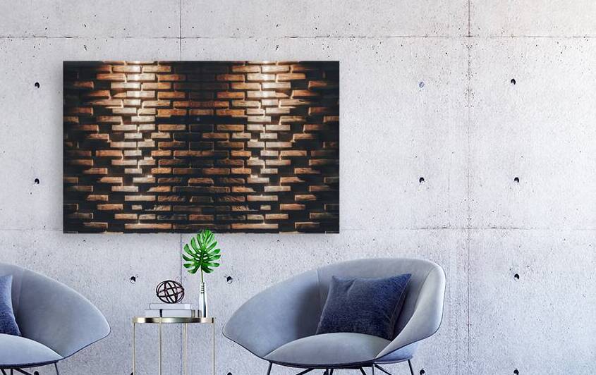 A stunning photograph of a brick wall with a uniq by Gabriela Ghita