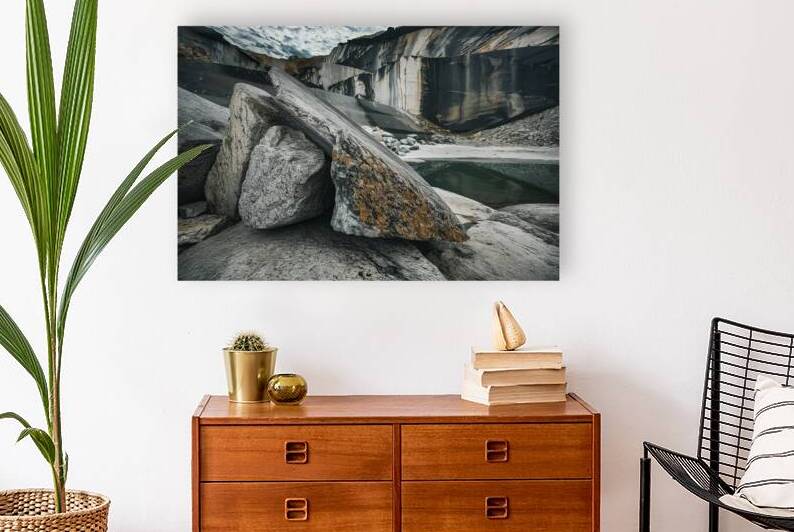 A stunning photograph of granite stones in a quar by Gabriela Ghita
