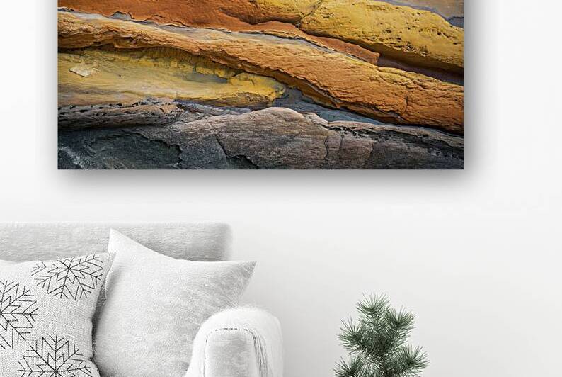 A striking close up image of a textured stone sur by Gabriela Ghita