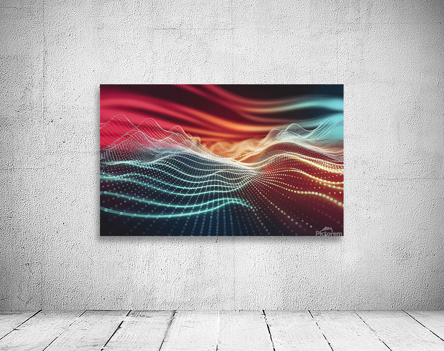 A captivating digital landscape featuring a dynam Wall Preview