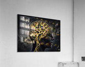 BrainArt 160 Impossible golden architecture Acrylic Print