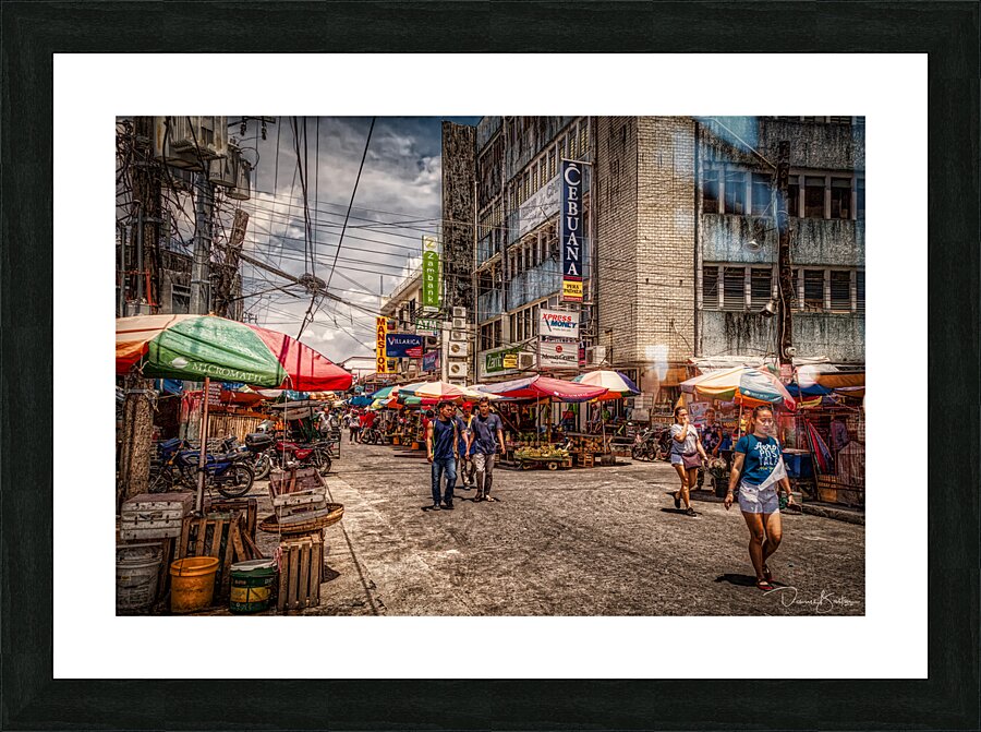 Subic Bay Street Market 7378 Picture Frame print