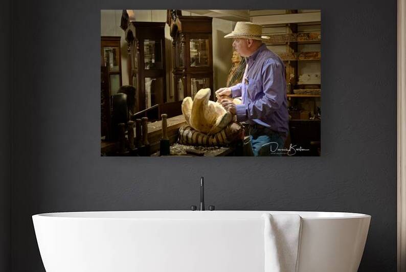 Craftsman with his craft by Dennis Bastin