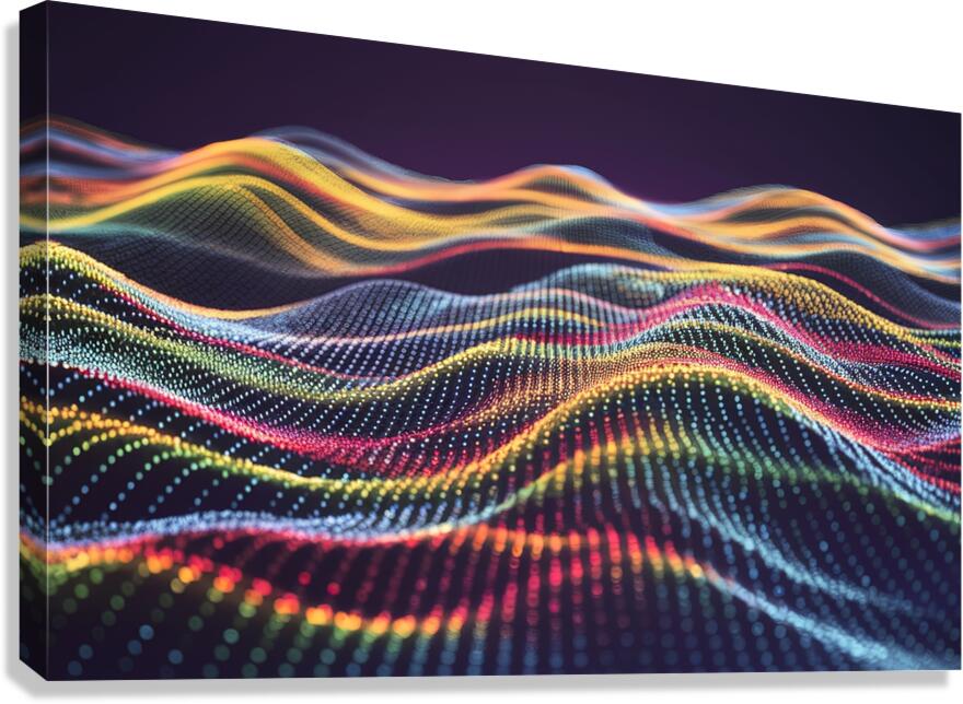 A captivating digital landscape composition 4 Canvas Print