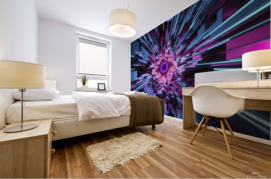 A captivating 3D abstract background Mural print