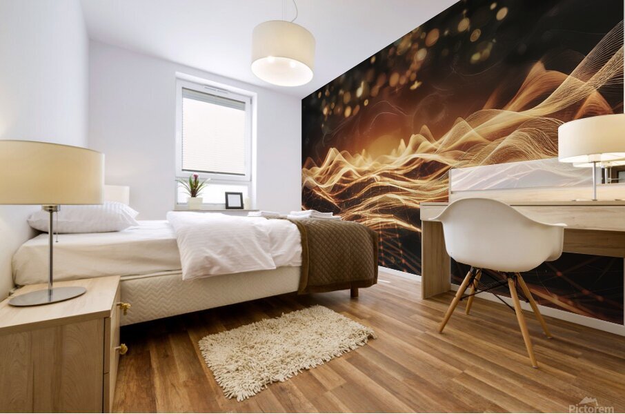 A captivating digital background that showcases a Mural print