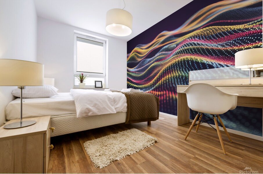 A captivating digital landscape composition 4 Mural print