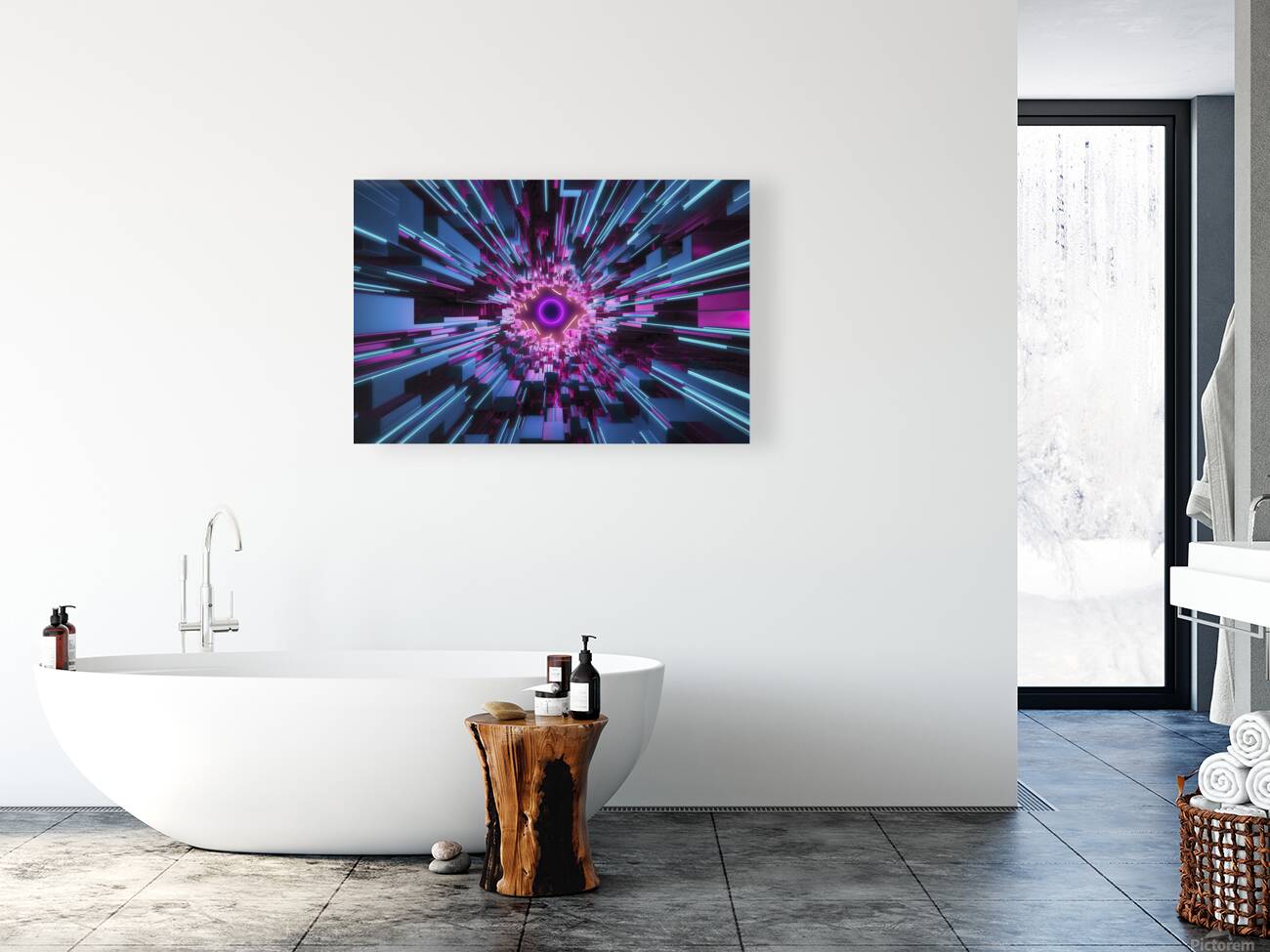 A captivating 3D abstract background Reproduction