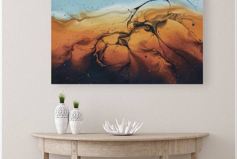A striking and captivating abstract artwork featu by Hritcu Elena