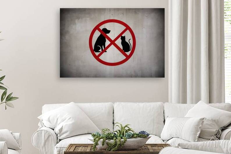 A simplistic yet clear  no pets allowed  sign 1.j by Hritcu Elena