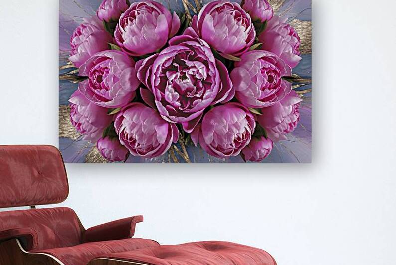 A captivating close up image of delicate pink peo by Hritcu Elena