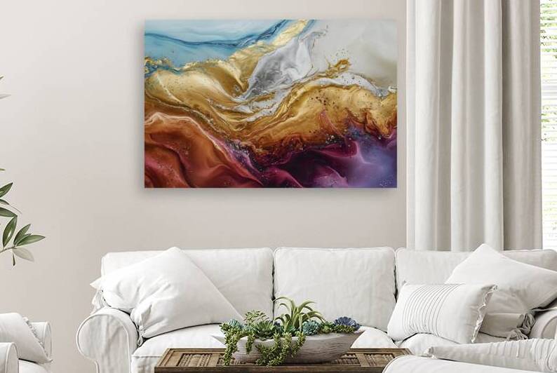A captivating abstract painting that showcases a by Hritcu Elena