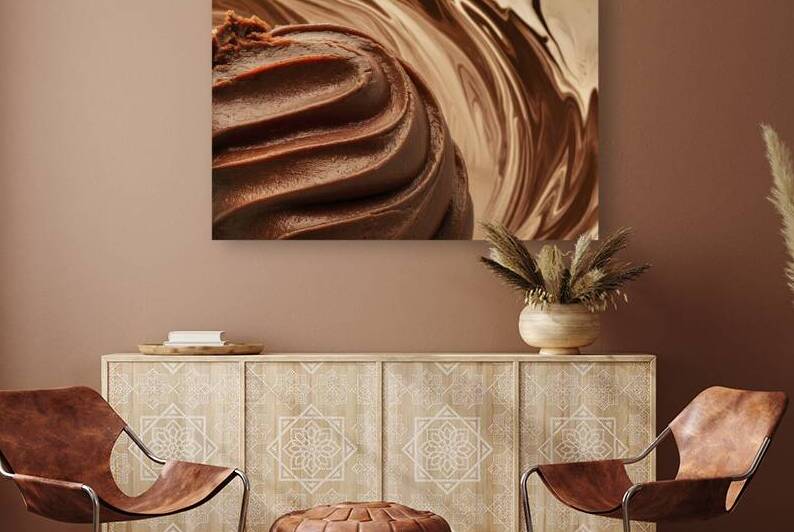 A delectable close up of rich velvety brownie fro by Hritcu Elena