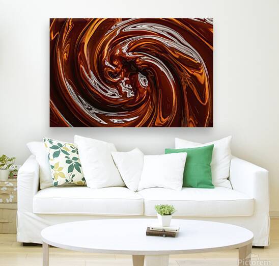 a viscous amber colored liquid abstract backgroun by Hritcu Elena