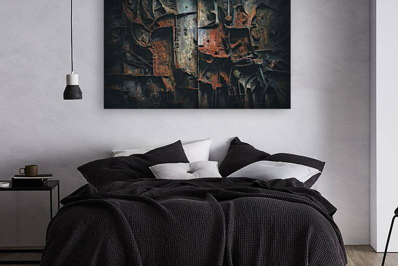 A captivating abstract artwork featuring an old w by Hritcu Elena