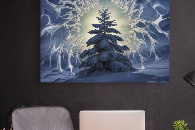 A captivating winter fairy tale scene depicting a by Hritcu Elena