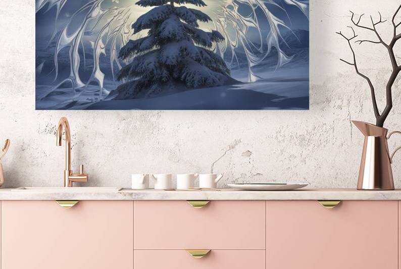 A captivating winter fairy tale scene depicting a by Hritcu Elena
