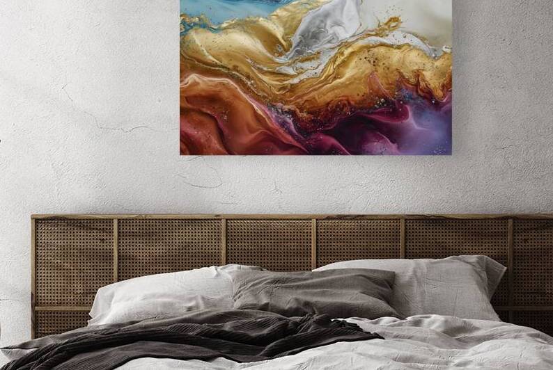 A captivating abstract painting that showcases a by Hritcu Elena