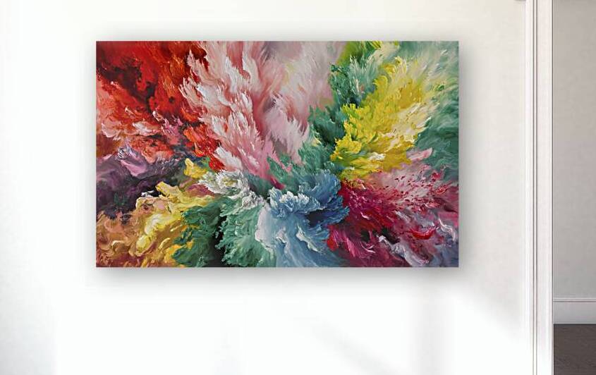 A vivid and dynamic abstract painting 4 by Hritcu Elena