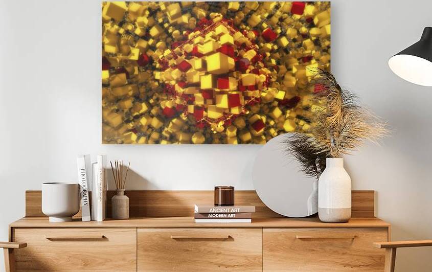 An intriguing 3D rendering of a chaotic abstract by Hritcu Elena