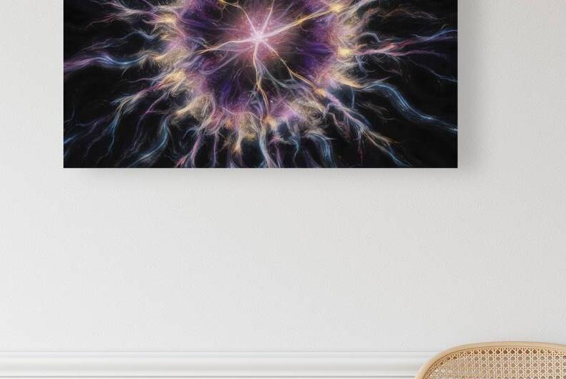 A stunning abstract artwork featuring a dynamic a by Hritcu Elena