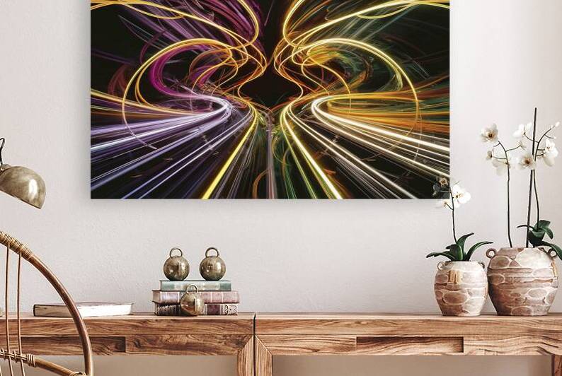 A stunning and dynamic abstract painting featurin by Hritcu Elena