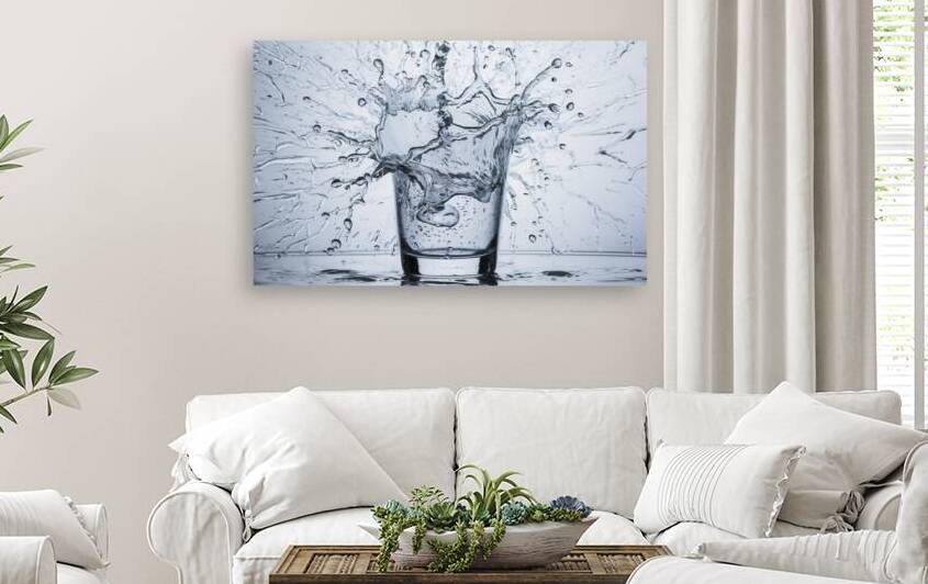 A stunning close up of water splashing out of a t by Hritcu Elena