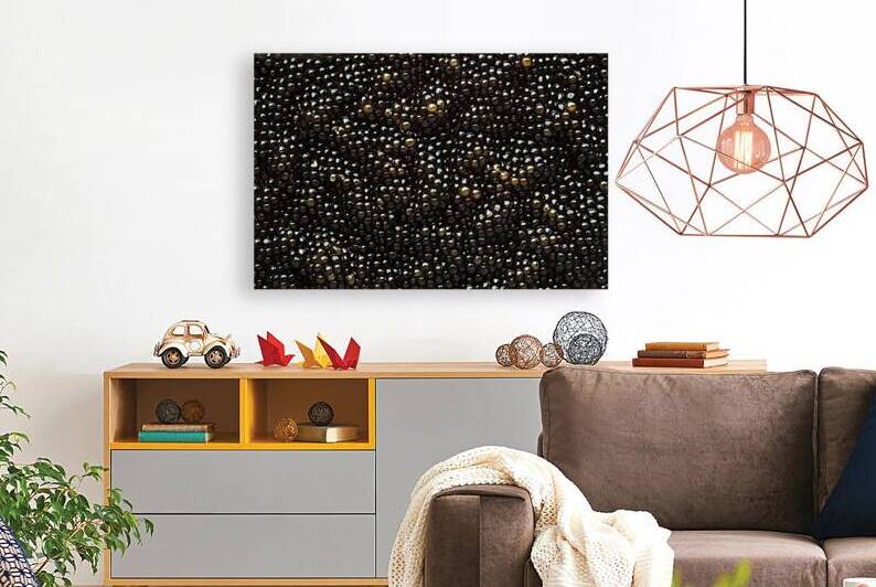 abstract background of black caviar by Hritcu Elena