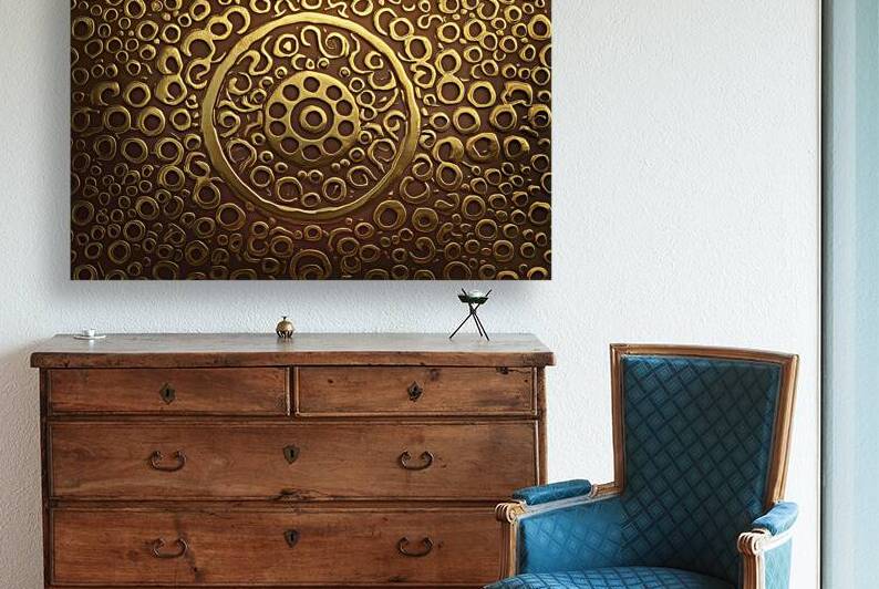 A stunning intricately designed bronze pattern ba by Hritcu Elena
