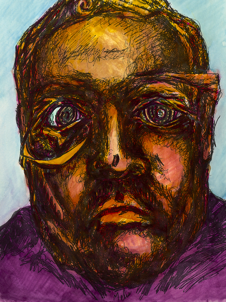 Abstract Self Potrait 16x12 Marc  Melis   2025061 Digital Download