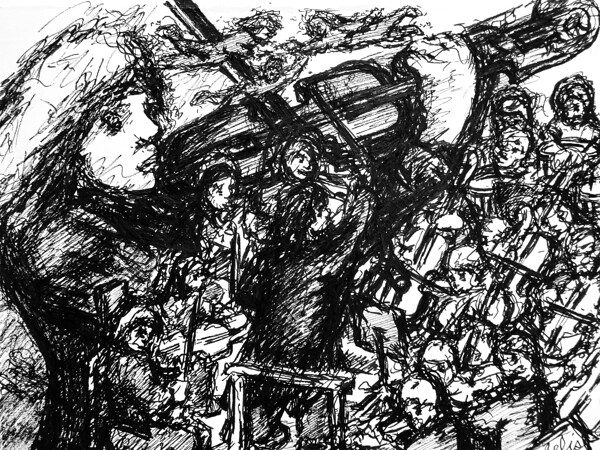 Violinist with Orchestra Digital Download