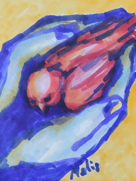 3 by 4 aspect ratio     Hands Hoding Bird     202 Digital Download