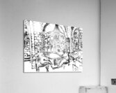 Weatherford Hote   Flagstaff   Black and White Acrylic Print