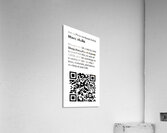 QR code and Artist Info for West Alley BBQ     Me Acrylic Print