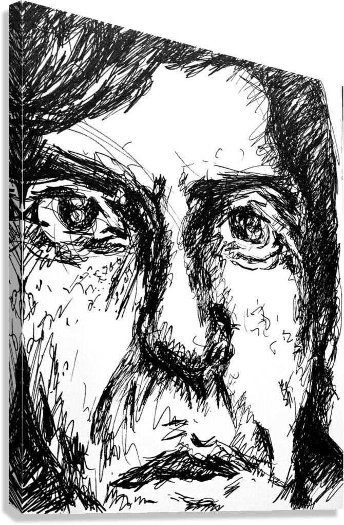Leonard Cohen - abstract Canvas Print
