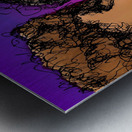 Lovers Kissing with purple background     jpg EDI Metal print