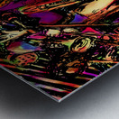 Bad Cactus Brass Band     West Alley BBQ   Mural Metal print