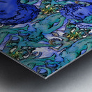 Free fall I     FINAL Patinated copper background Metal print