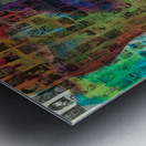 Mosaic silhouette abstract mango photo collage contact sheets FINAL Metal print