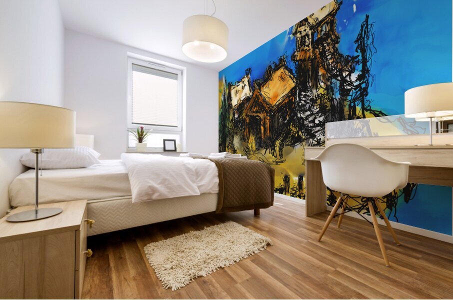 Nordic Village Mural print