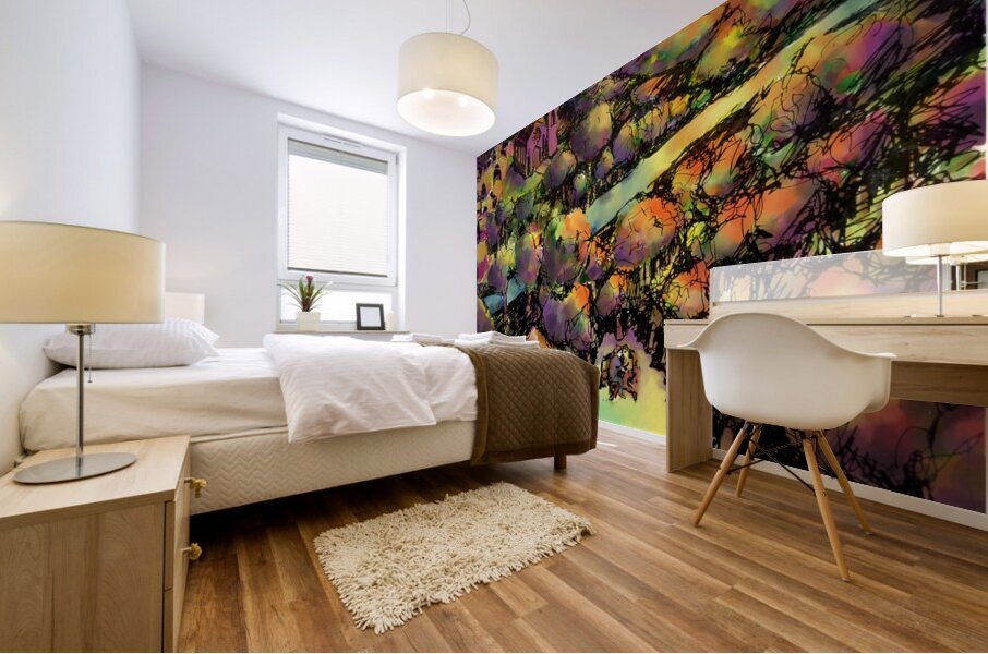 Far Away Across the Field   final w added orange Impression murale