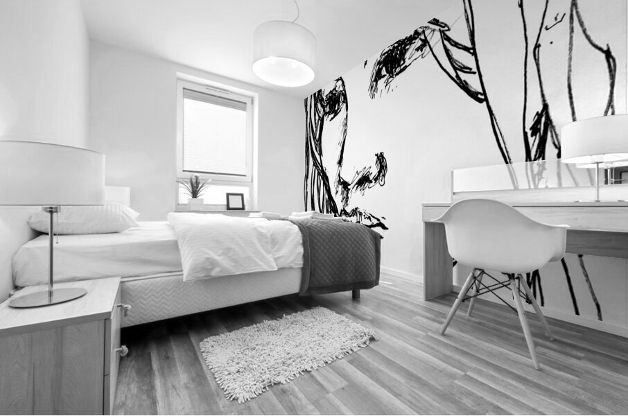 Sketch Portrait | Marc Melis Mural print