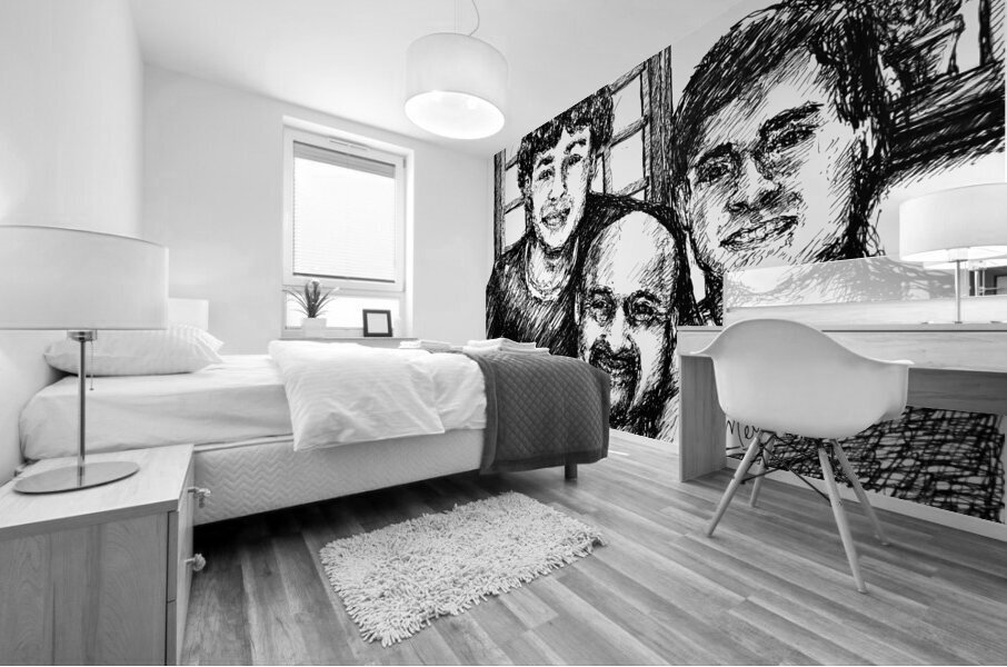 Sketch Portrait | Marc Melis Mural print