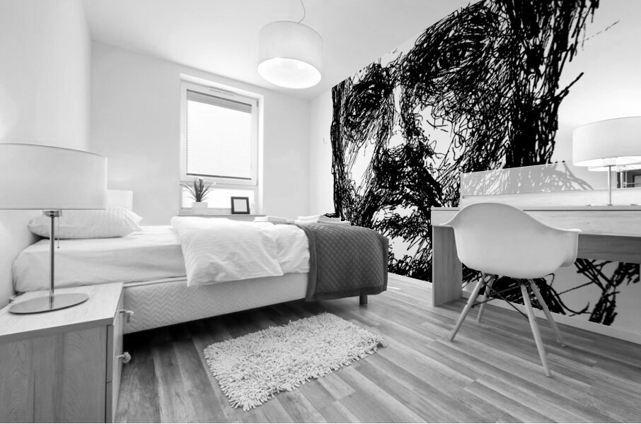 Sketch Portrait | Marc Melis Mural print