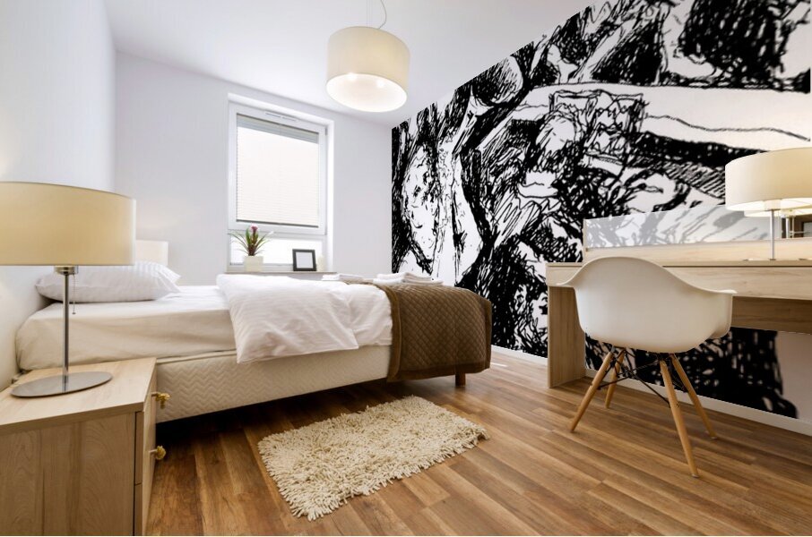 Jazz Nite   black and white     PSX 20250721 0905 Mural print