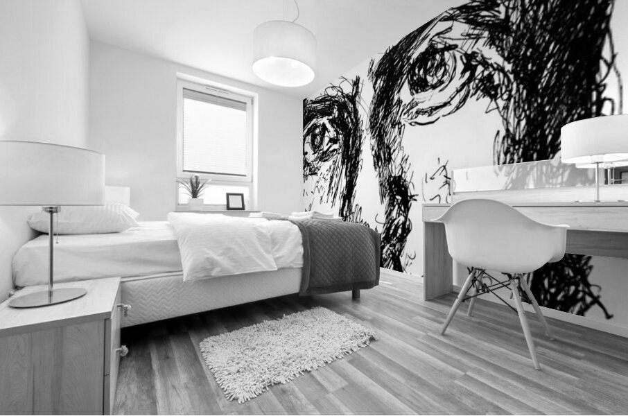Leonard Cohen - abstract Mural print