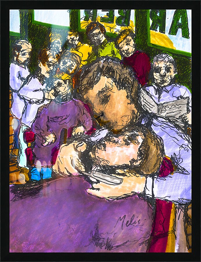 1 BARB 1 Picture Frame print