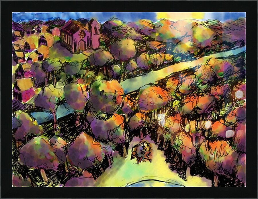 Far Away Across the Field   final w added orange Impression et Cadre photo