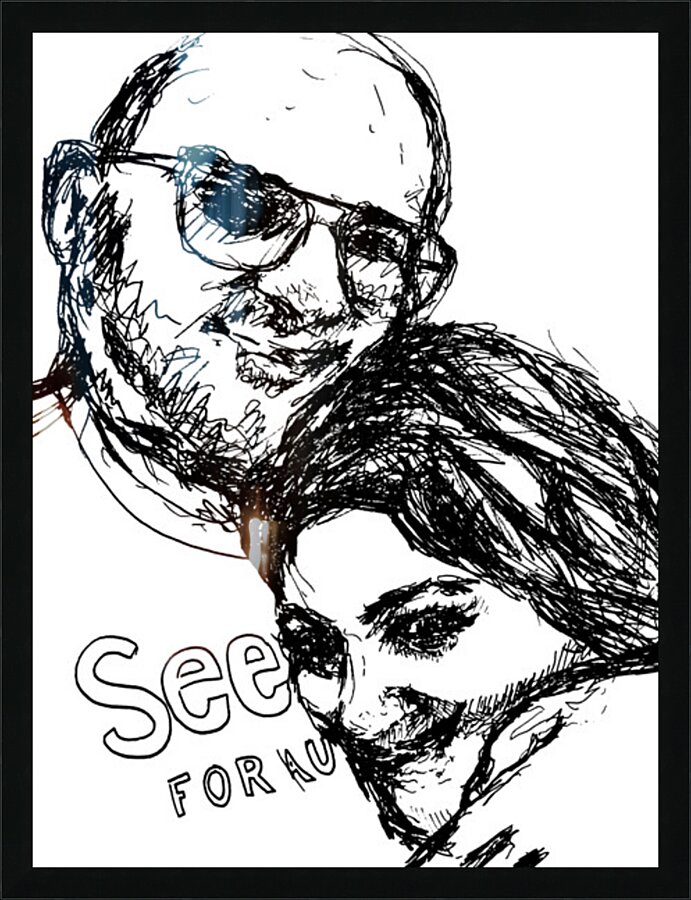 Sketch Portrait | Marc Melis Picture Frame print